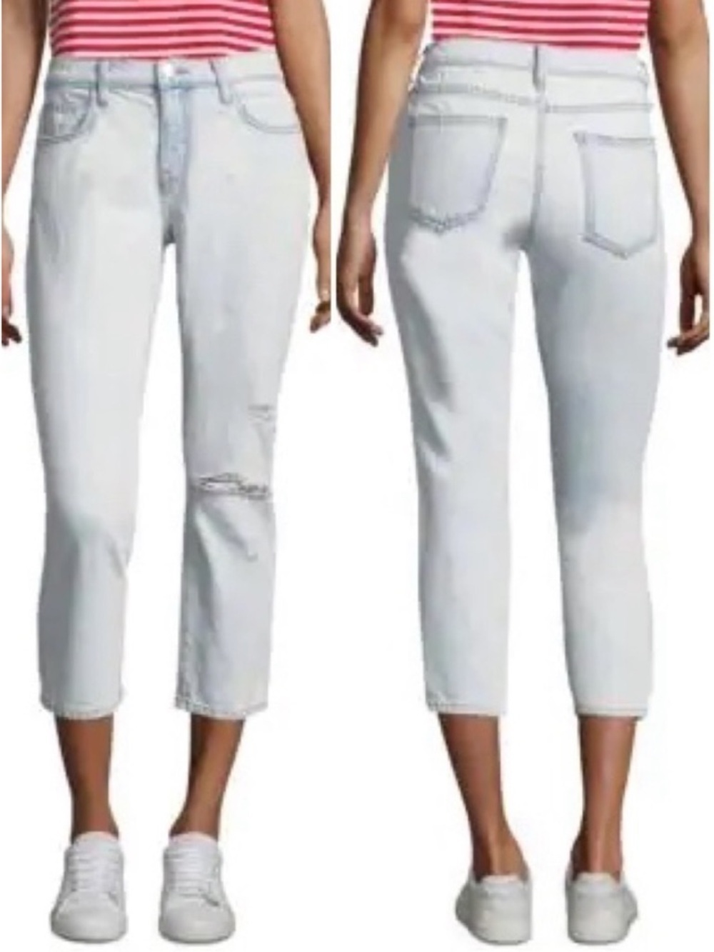 Current Elliott “The Cropped Straight” Jean Size 6 / 28 Light Wash New NWT $228